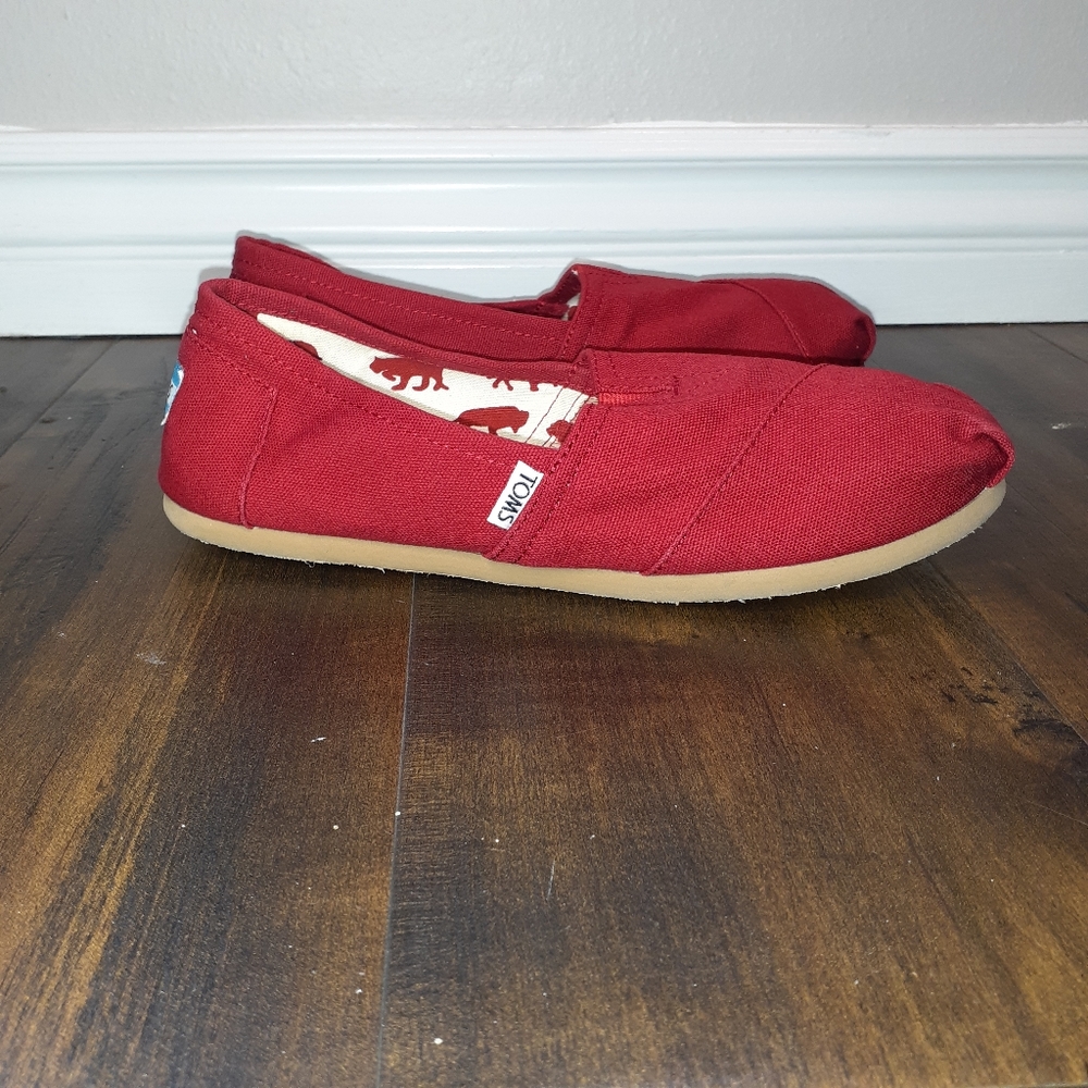 Tom's Womens Alparagata Canvas Slip Ons
